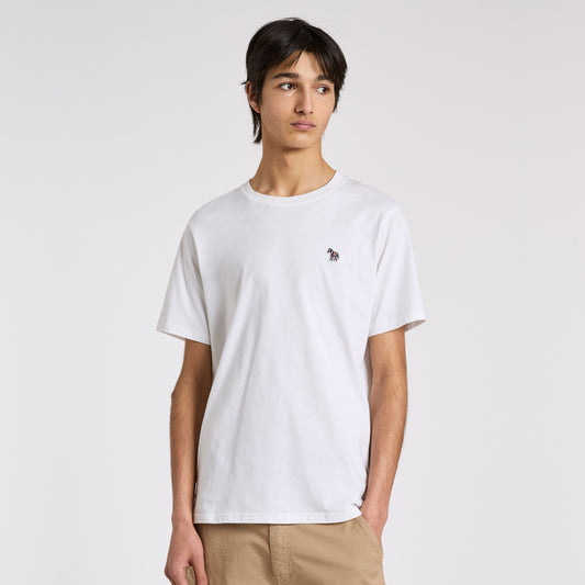 - Zebra Badge Regular Fit T-Shirt - White
