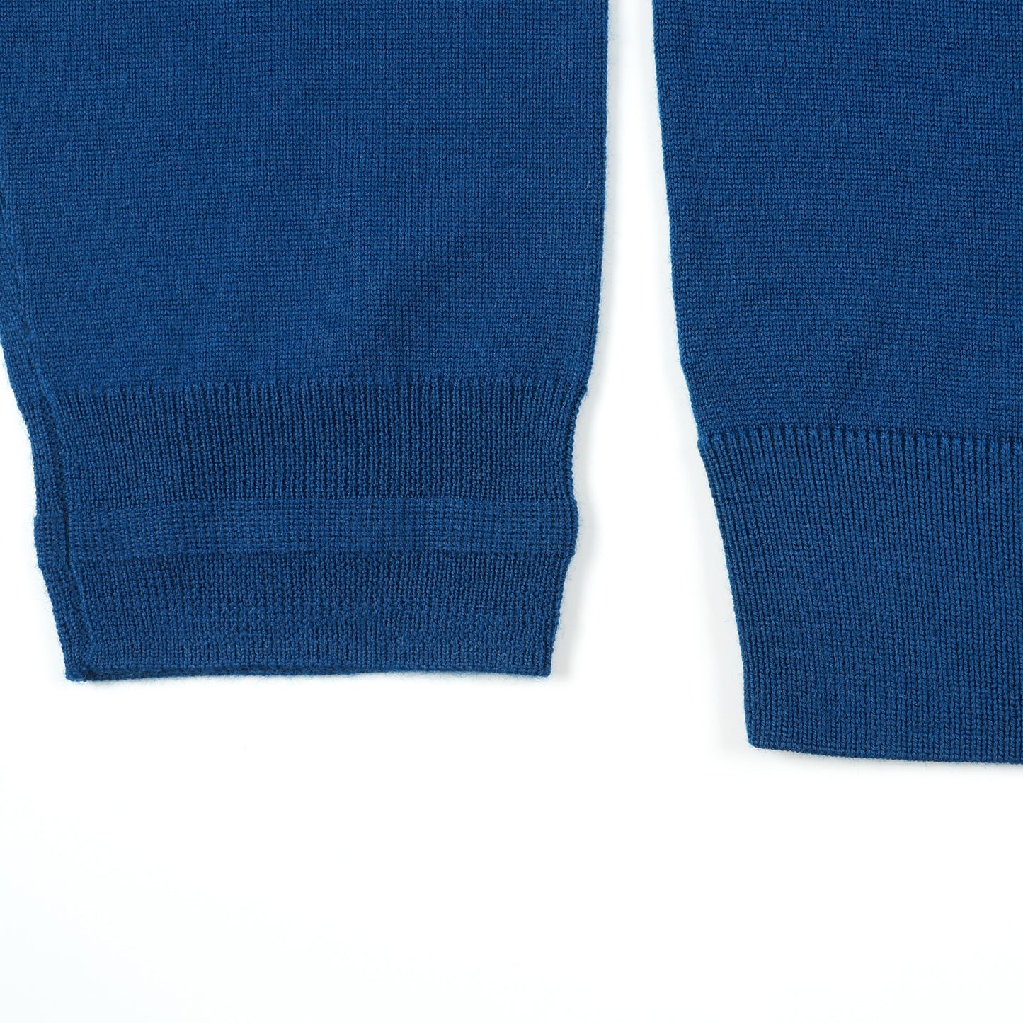 - Knitted Polo Sweater - Indigo