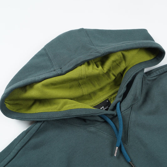 - Zebra Regular Fit Hoodie - Very Dark Green