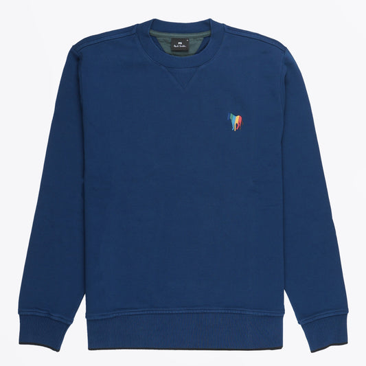 - Zebra Regular Fit Sweater - Cobalt Blue