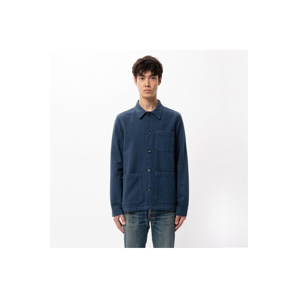 - Barney - Worker Jacket - Indigo Blue