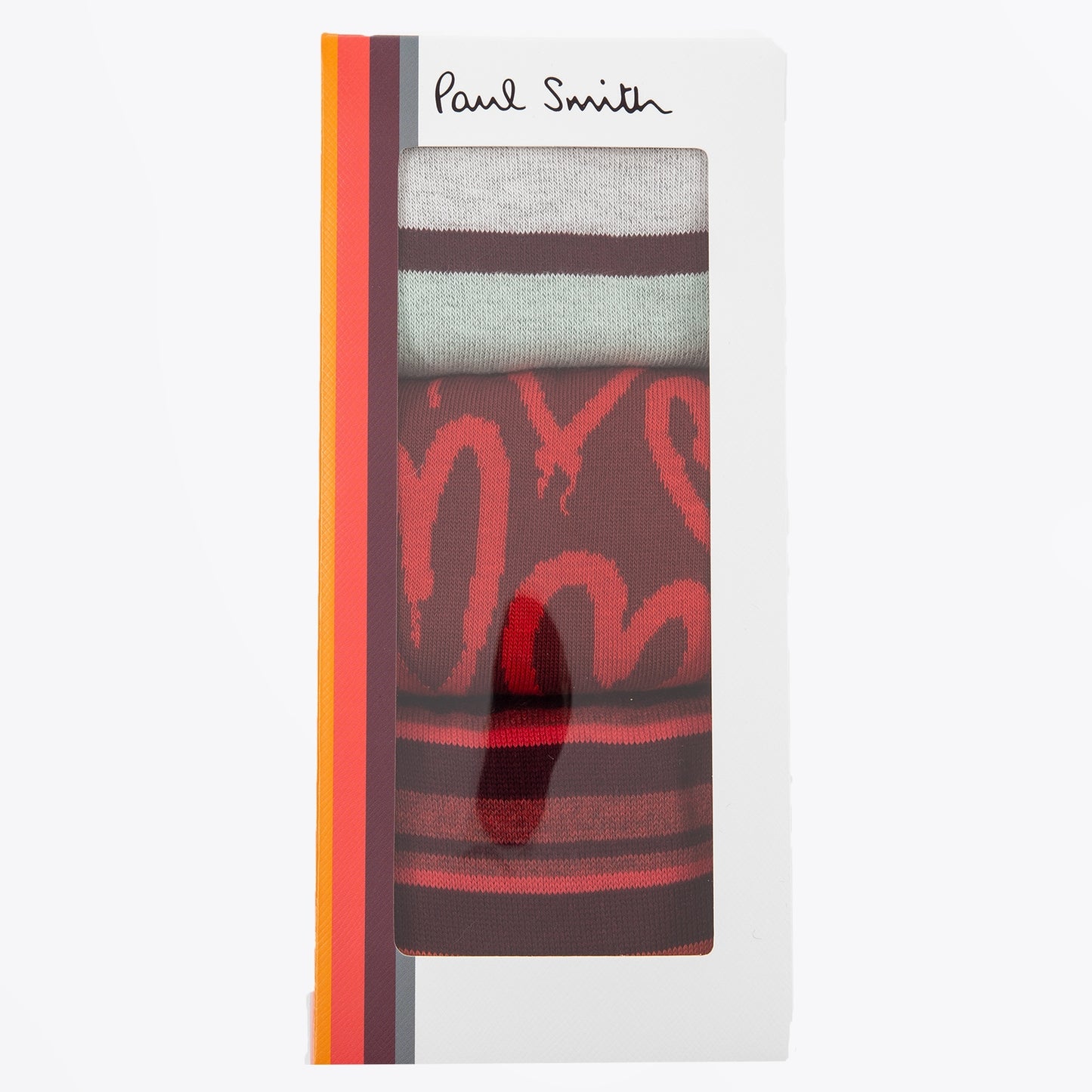 - Burgundy Mix Sock 3 Pack - Burgundy