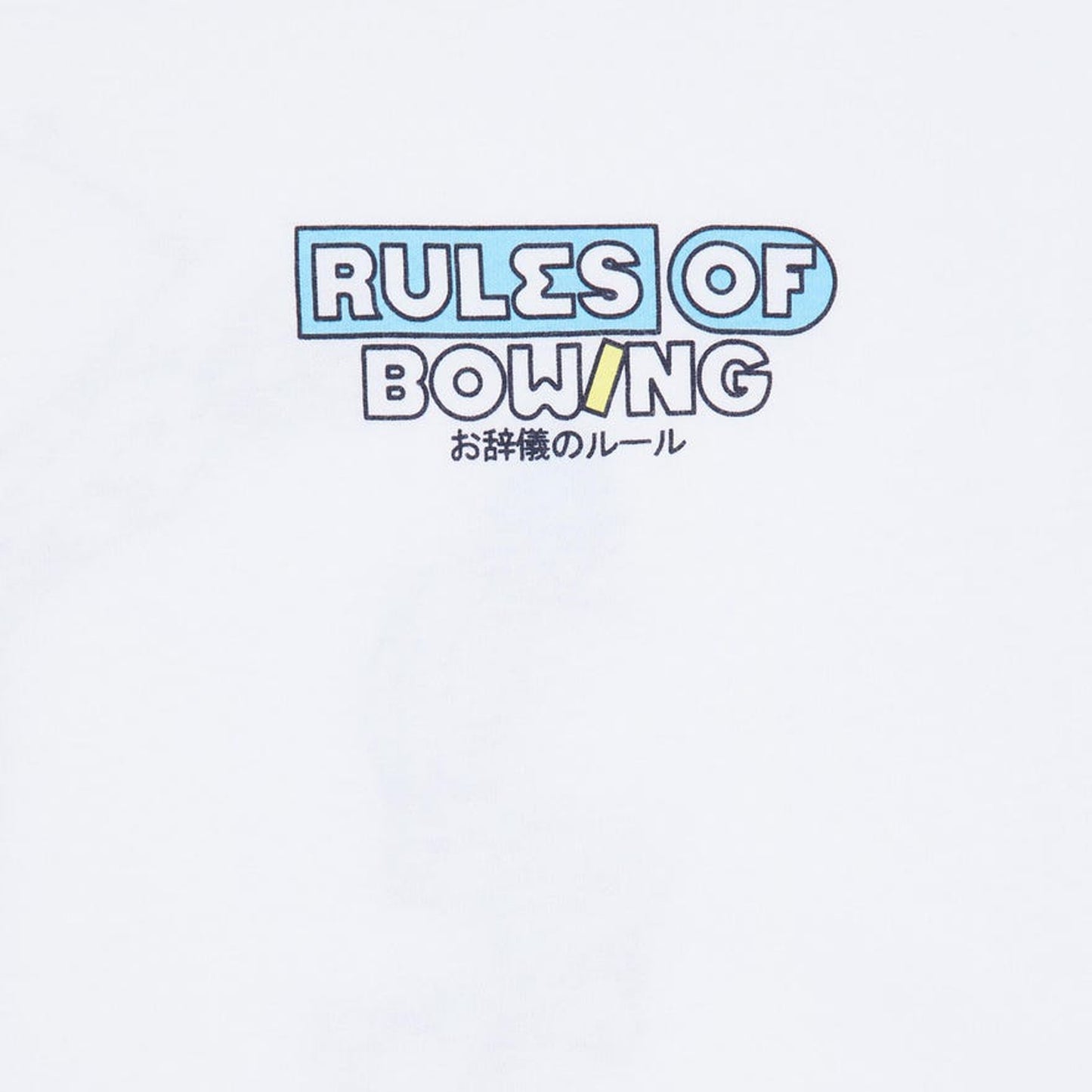 - The Rules Of Bowing Shirt - White