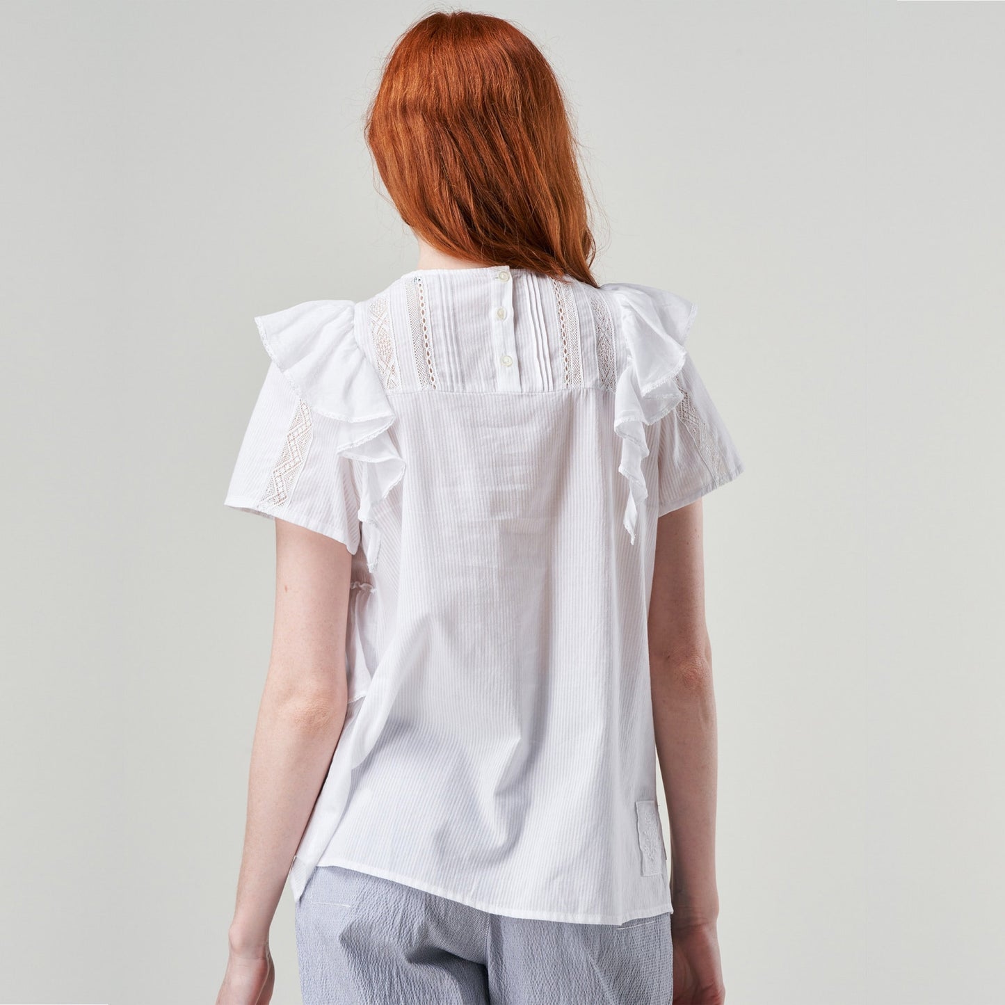 - Fanciful Top - White