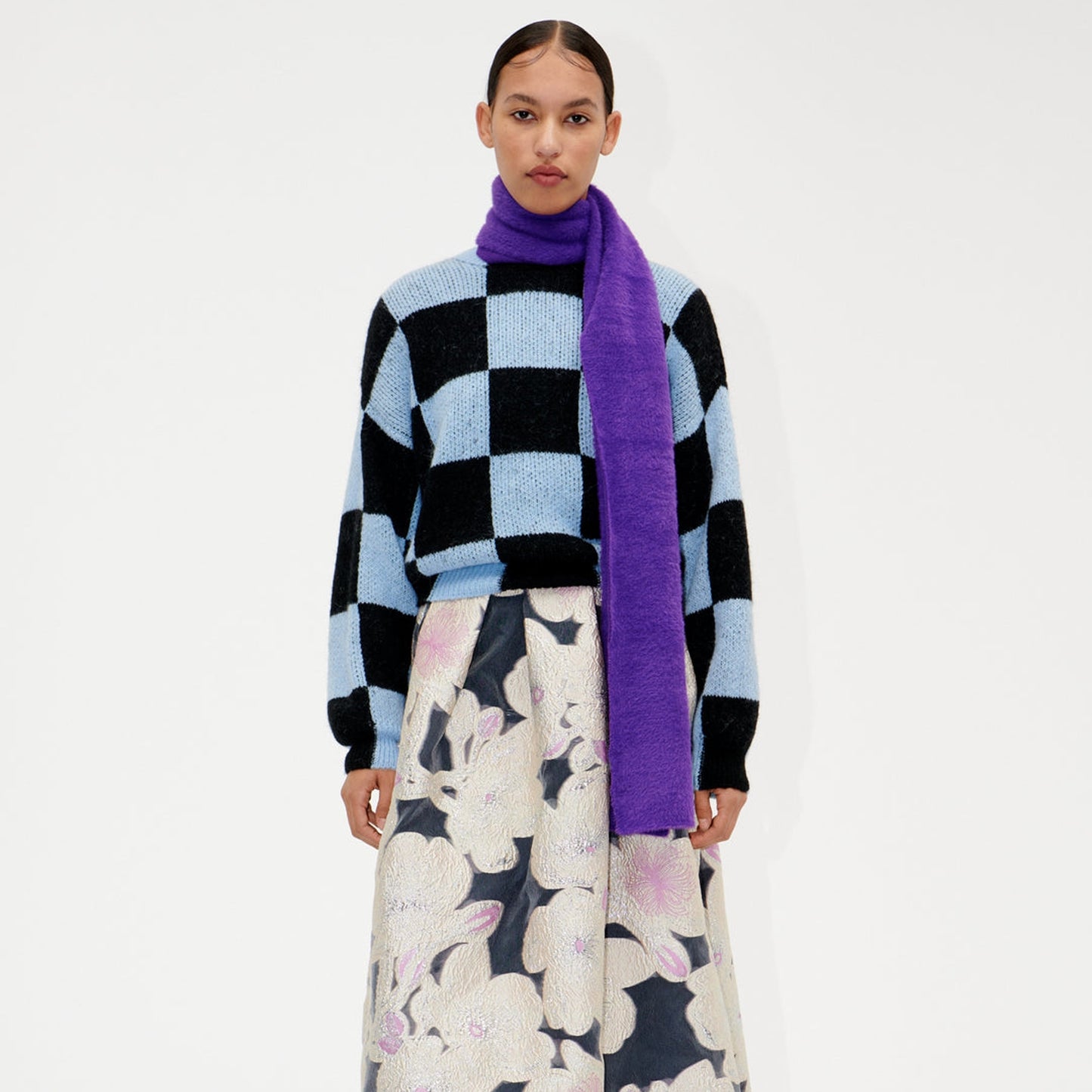 - Adonis - Alpaca Knit Sweater - Sky