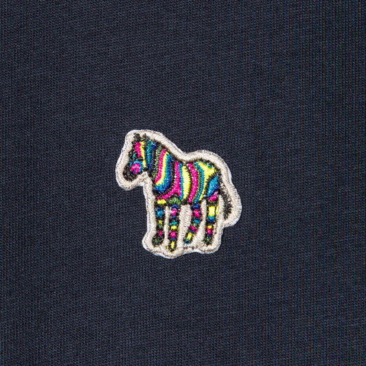 - Zebra Badge Reg Fit T-Shirt - Dark Navy