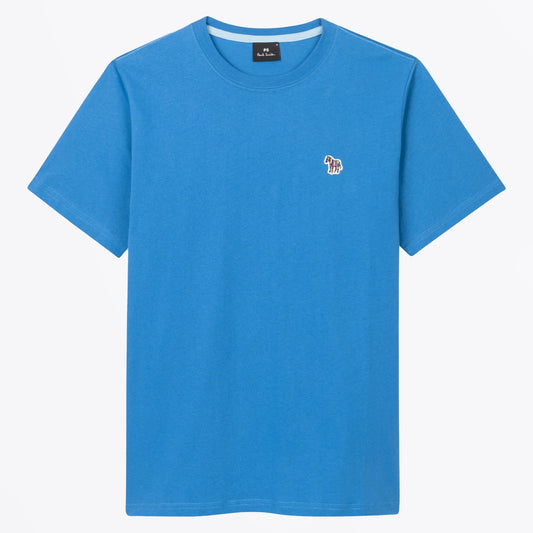 - Zebra Badge Reg Fit T-Shirt - Petrol Blue