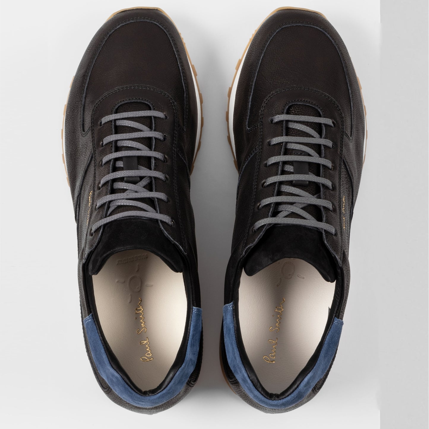 Velo Eco Leather Trainers - Black