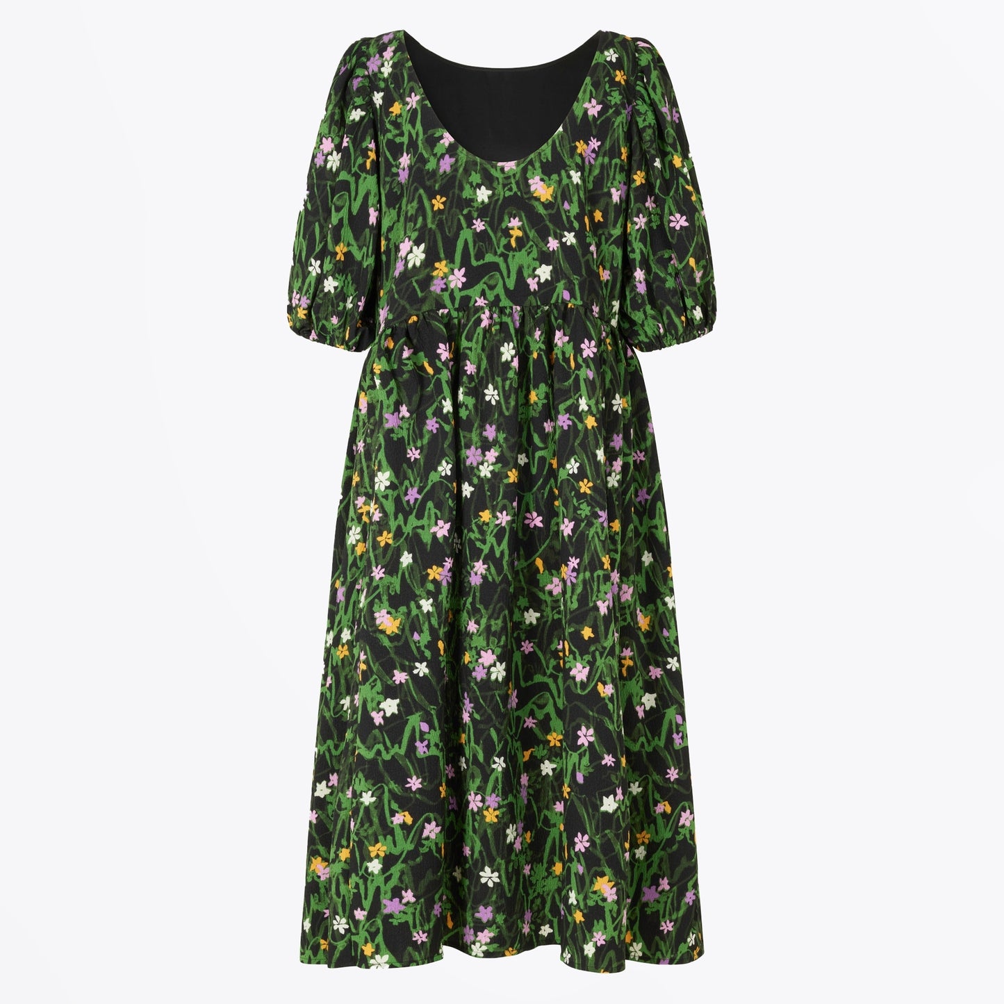 - Ursi Crinkled Poly Dress - Mini Flowers