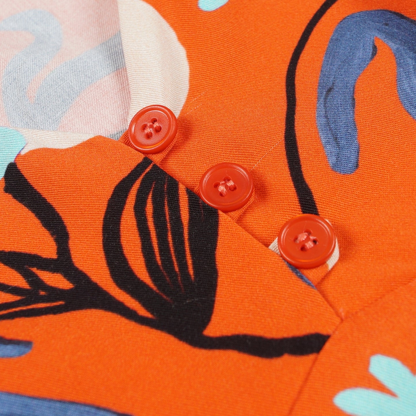 - Floral Print Dress - Red