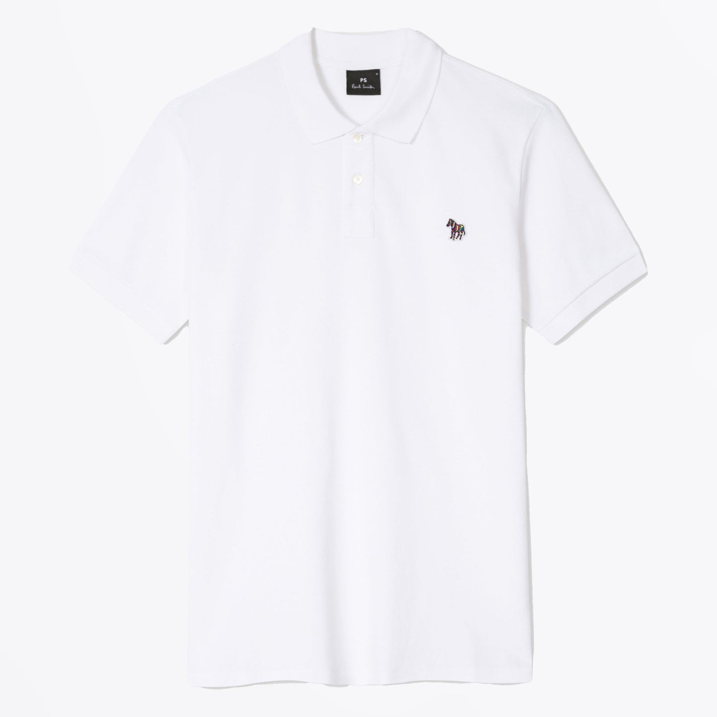 - Zebra Reg Fit Polo Shirt - White