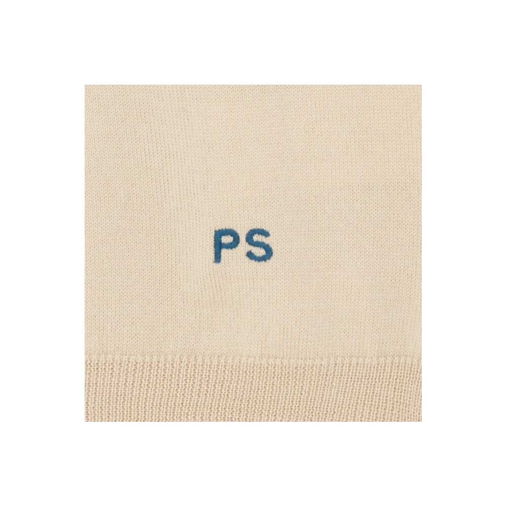 - Half Zip Sweater - Beige