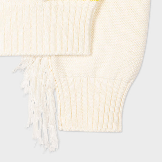 - 'Sea Floral' Knitted Jacket - Ivory