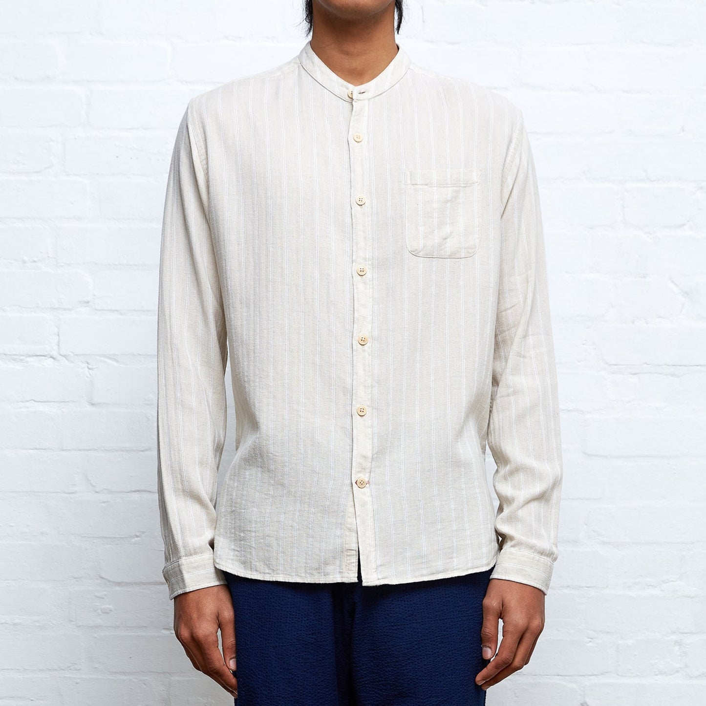 - Grandad Shirt Randal - Cream