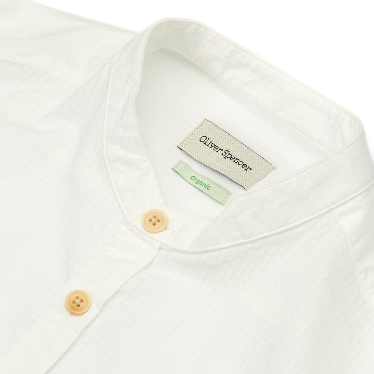 Grandad Shirt Newlyn - White