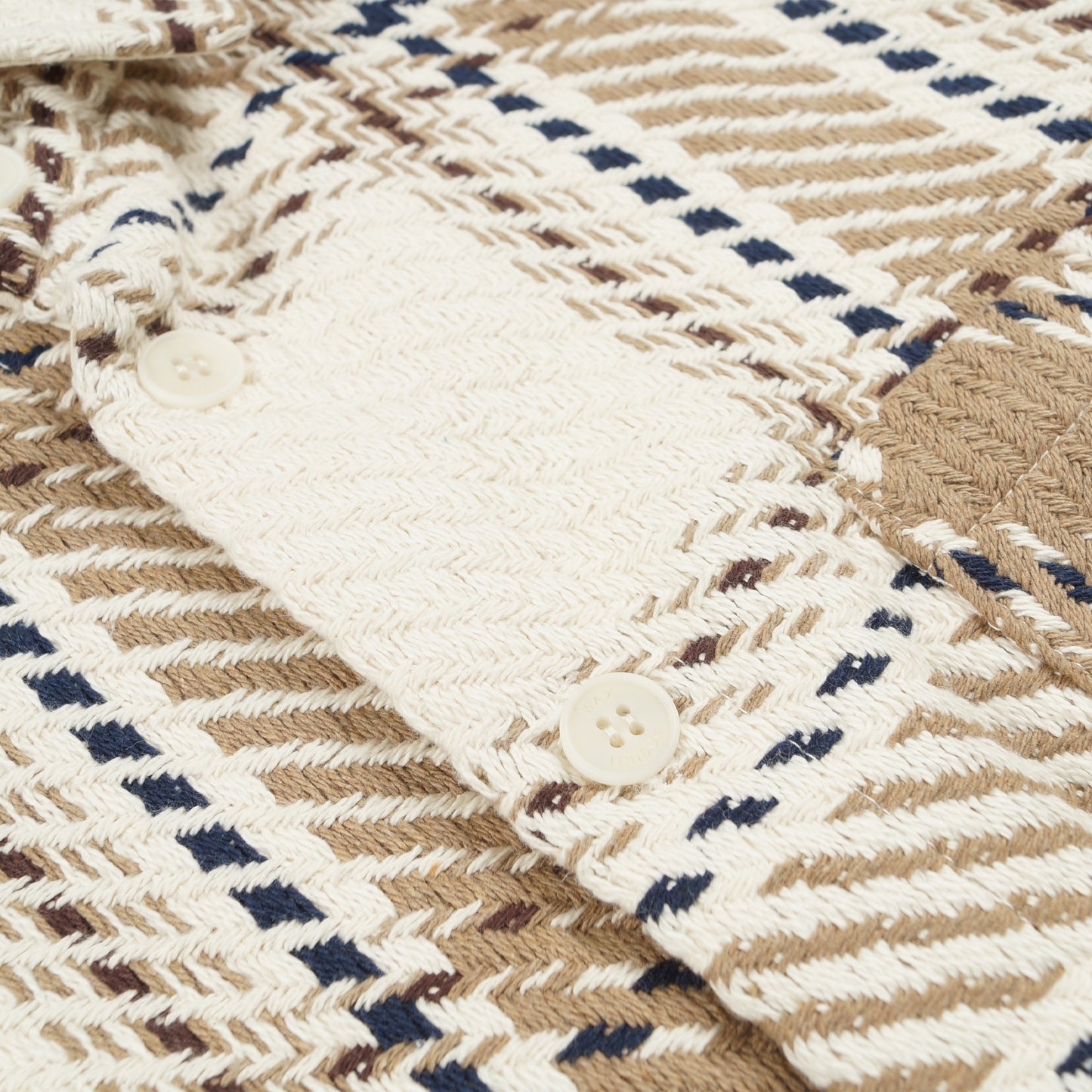 - Whiting Dag Overshirt - Ecru/Beige