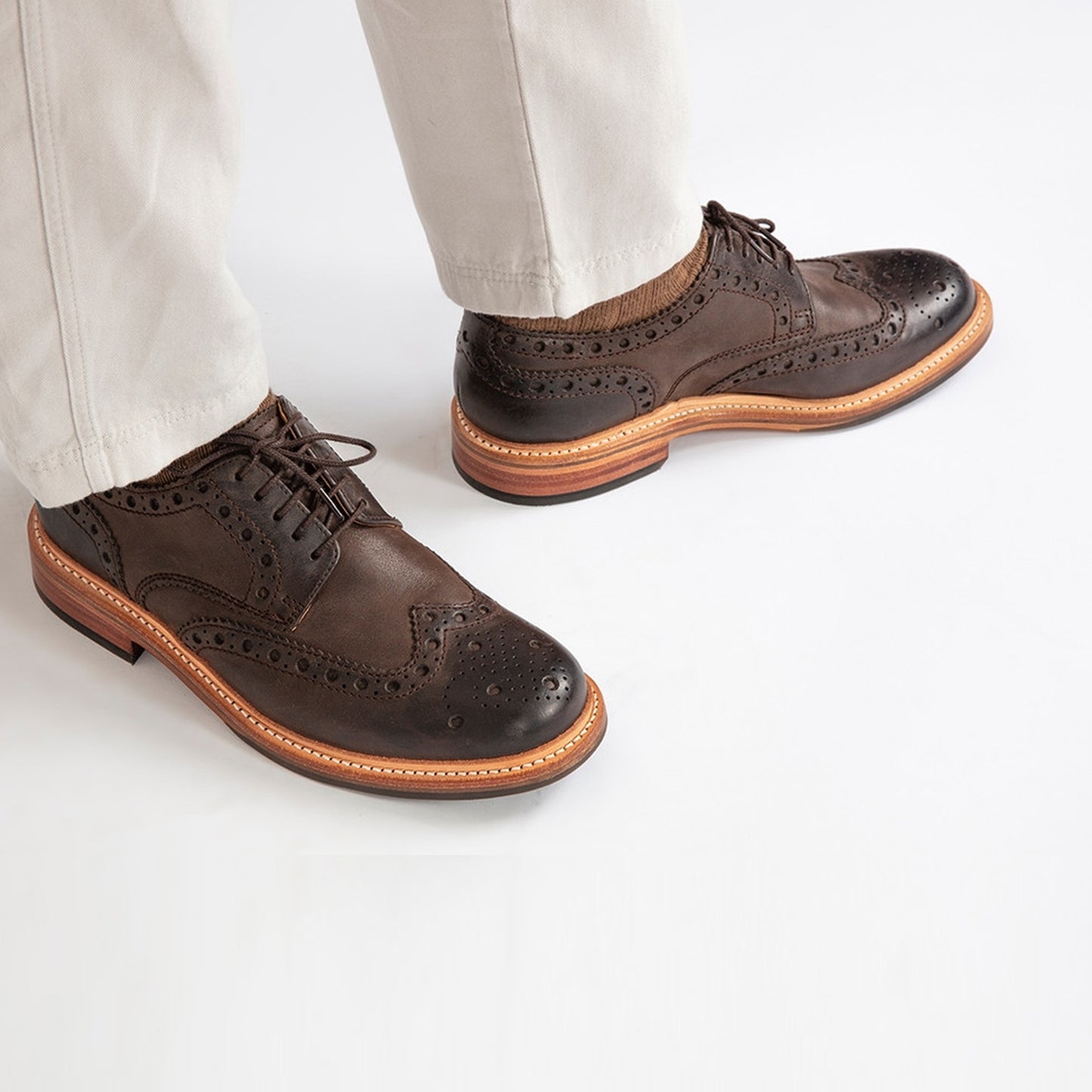 - Archie Classic Derby Brogue - Brown