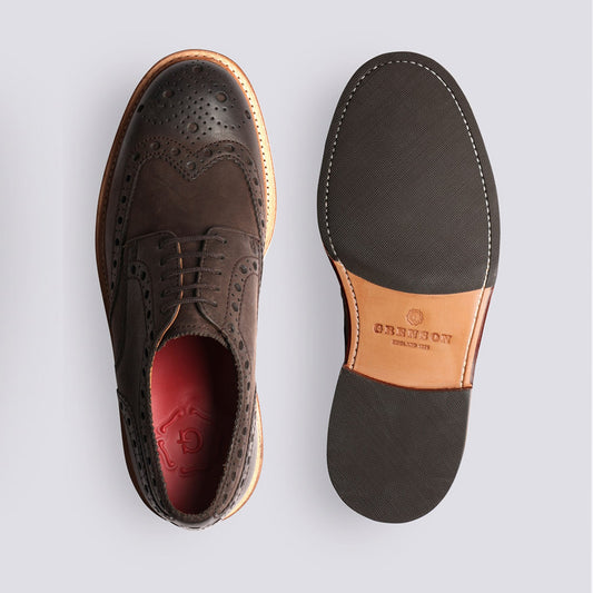 - Archie Classic Derby Brogue - Brown