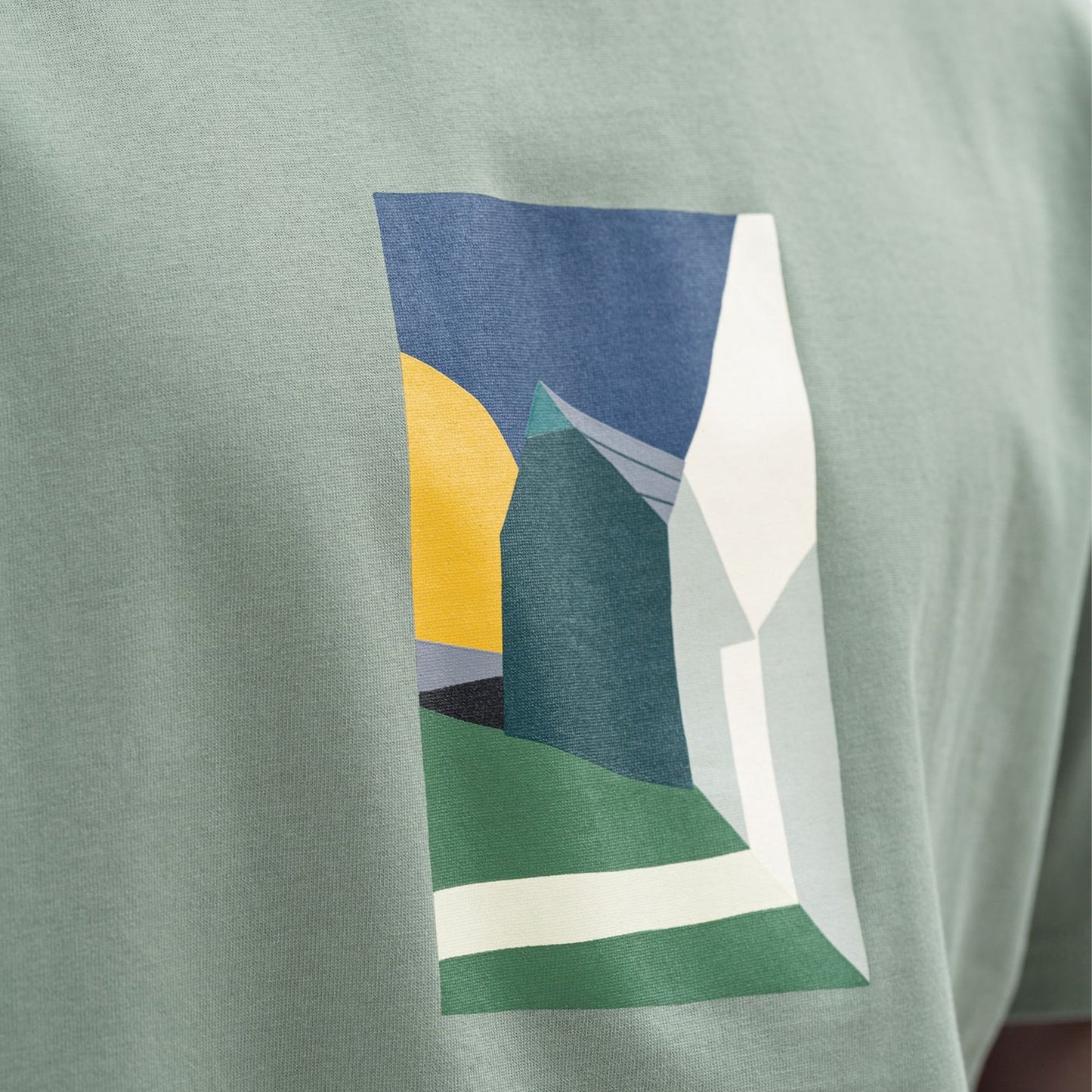 Johannes Collage T-Shirt - Sage Green