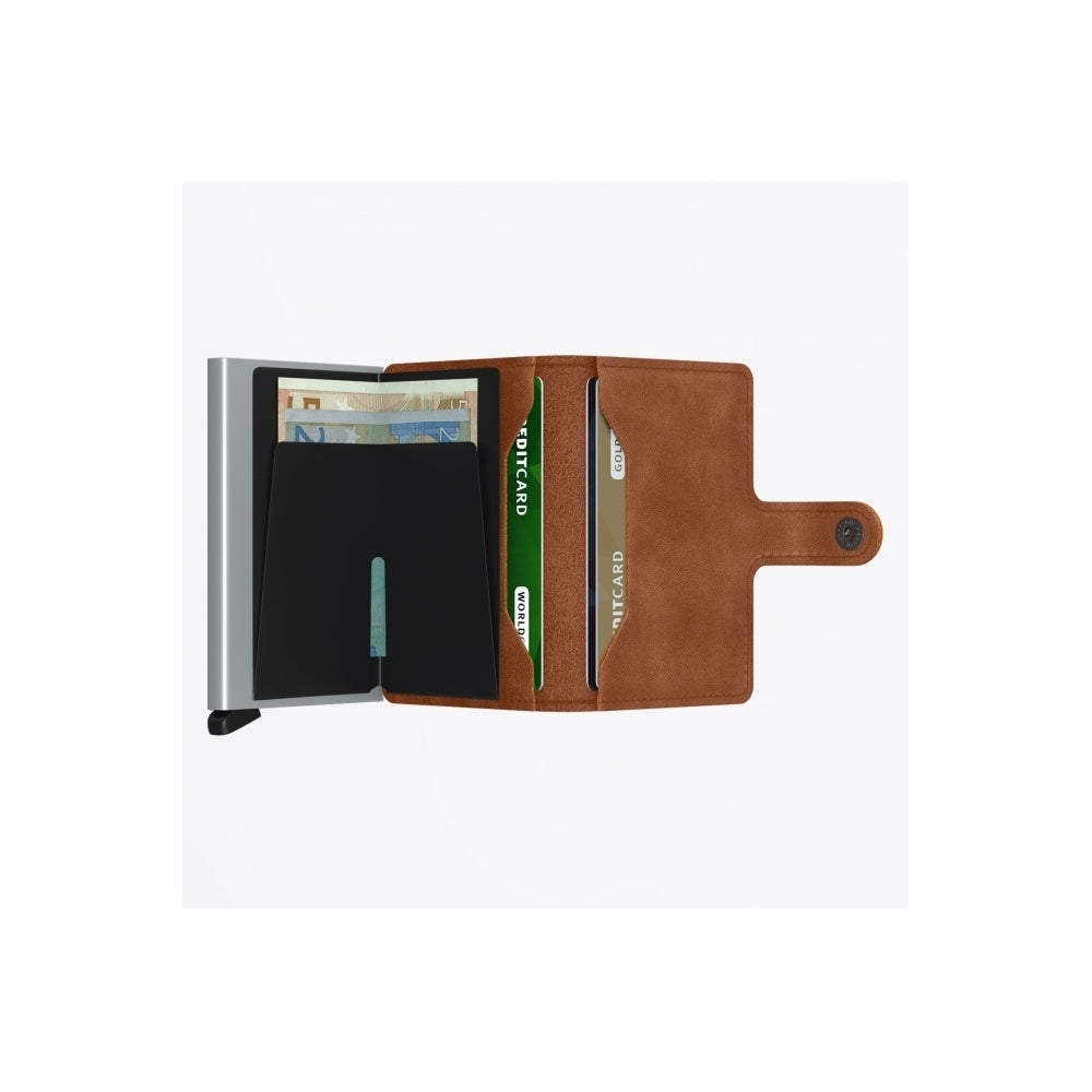 Miniwallet - Vintage Cognac Silver