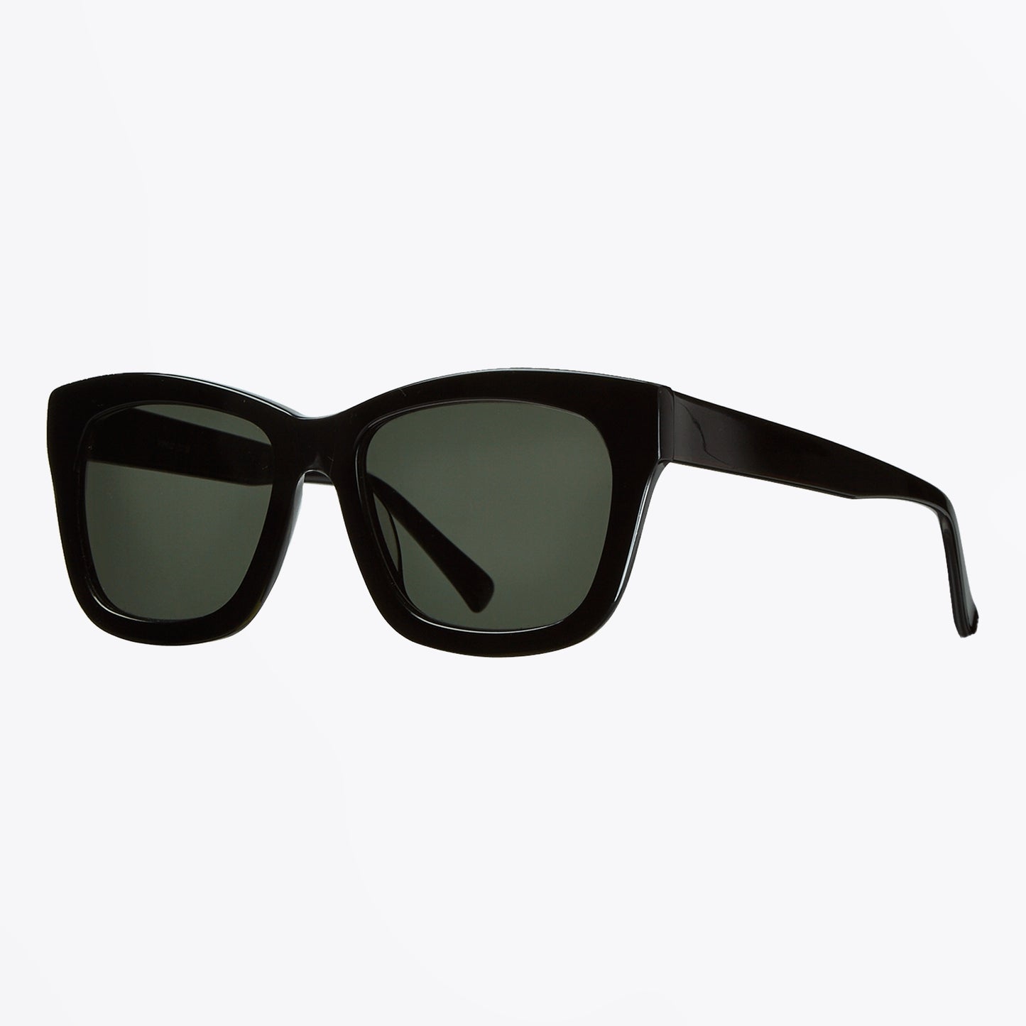 Rosie Sunglasses - Black Solid Green