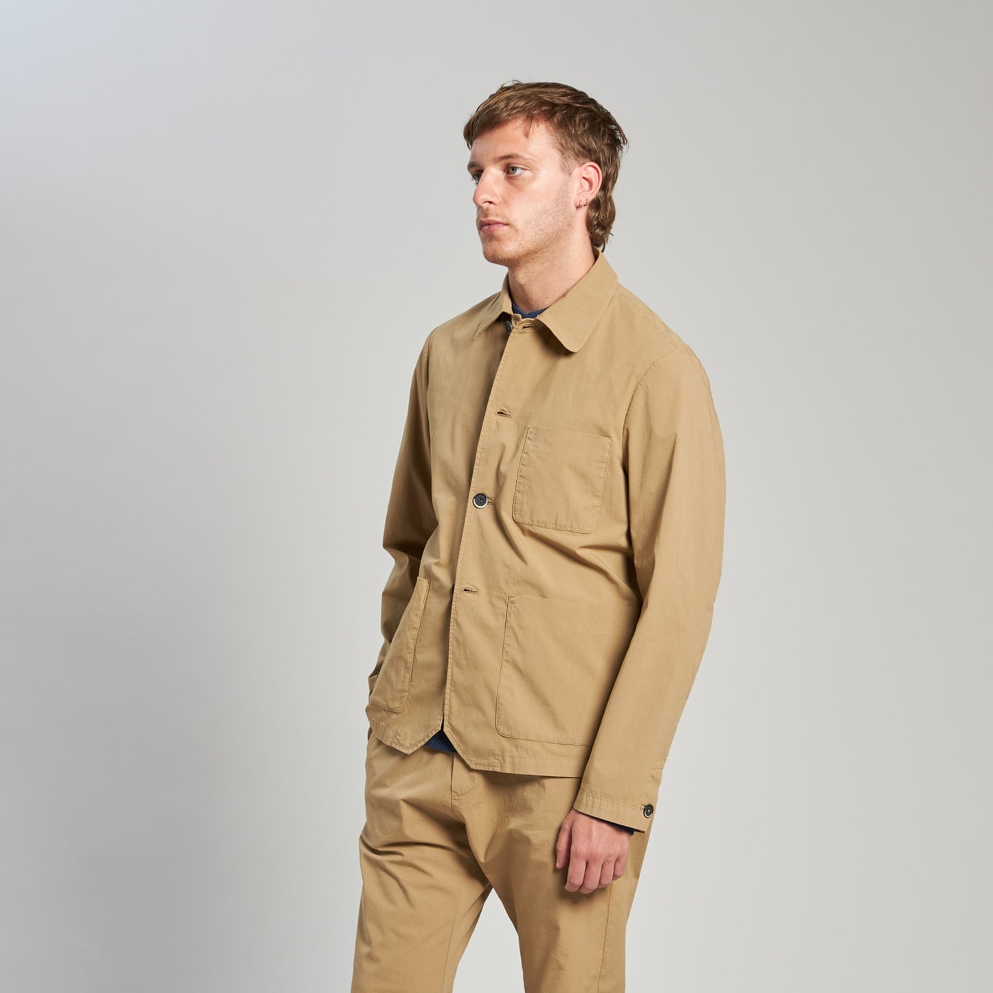 Visal Garbo Overshirt - Khaki