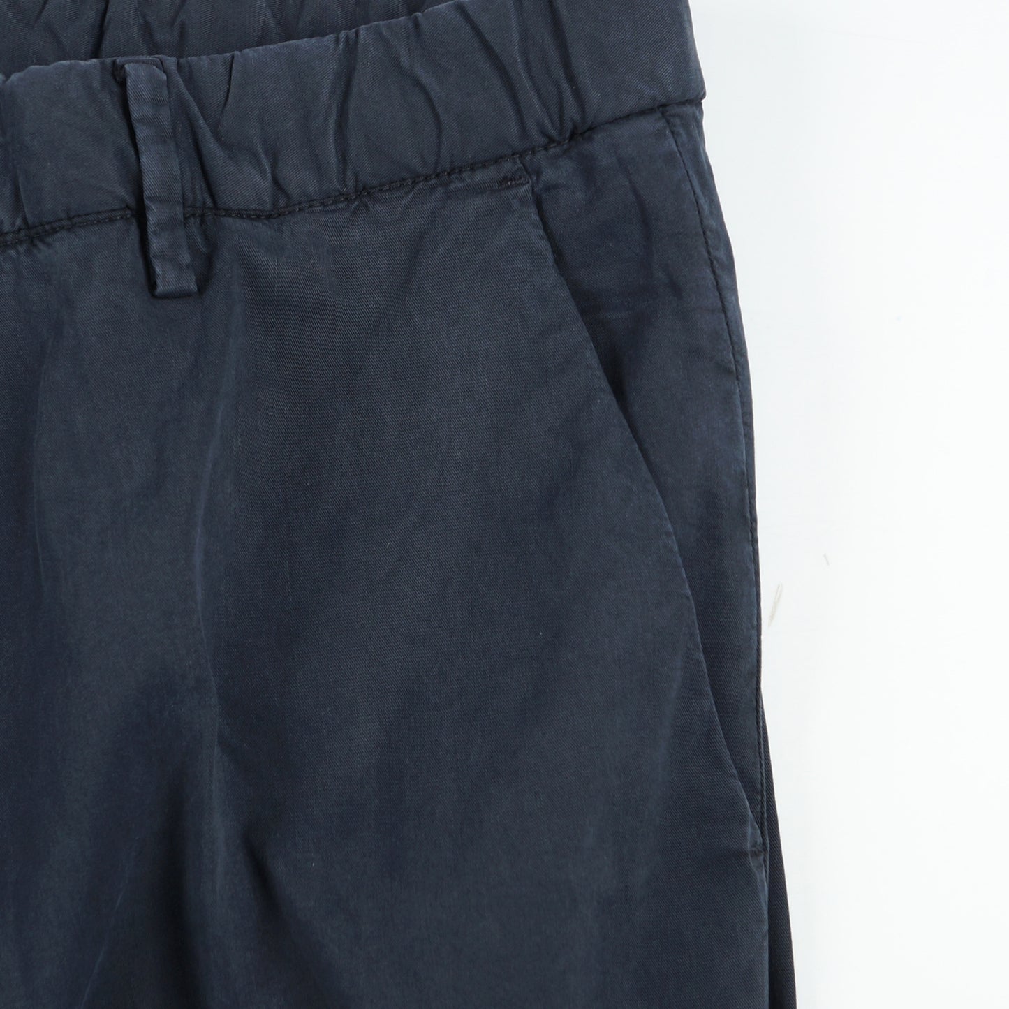 - Cropped Stretch Chino - Navy