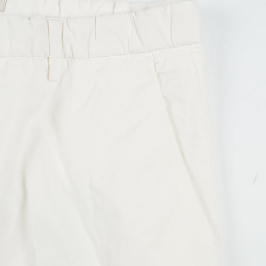 - Cropped Stretch Chino - Off-White