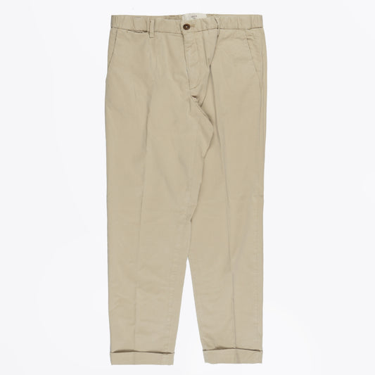 - Cropped Stretch Chino - Beige
