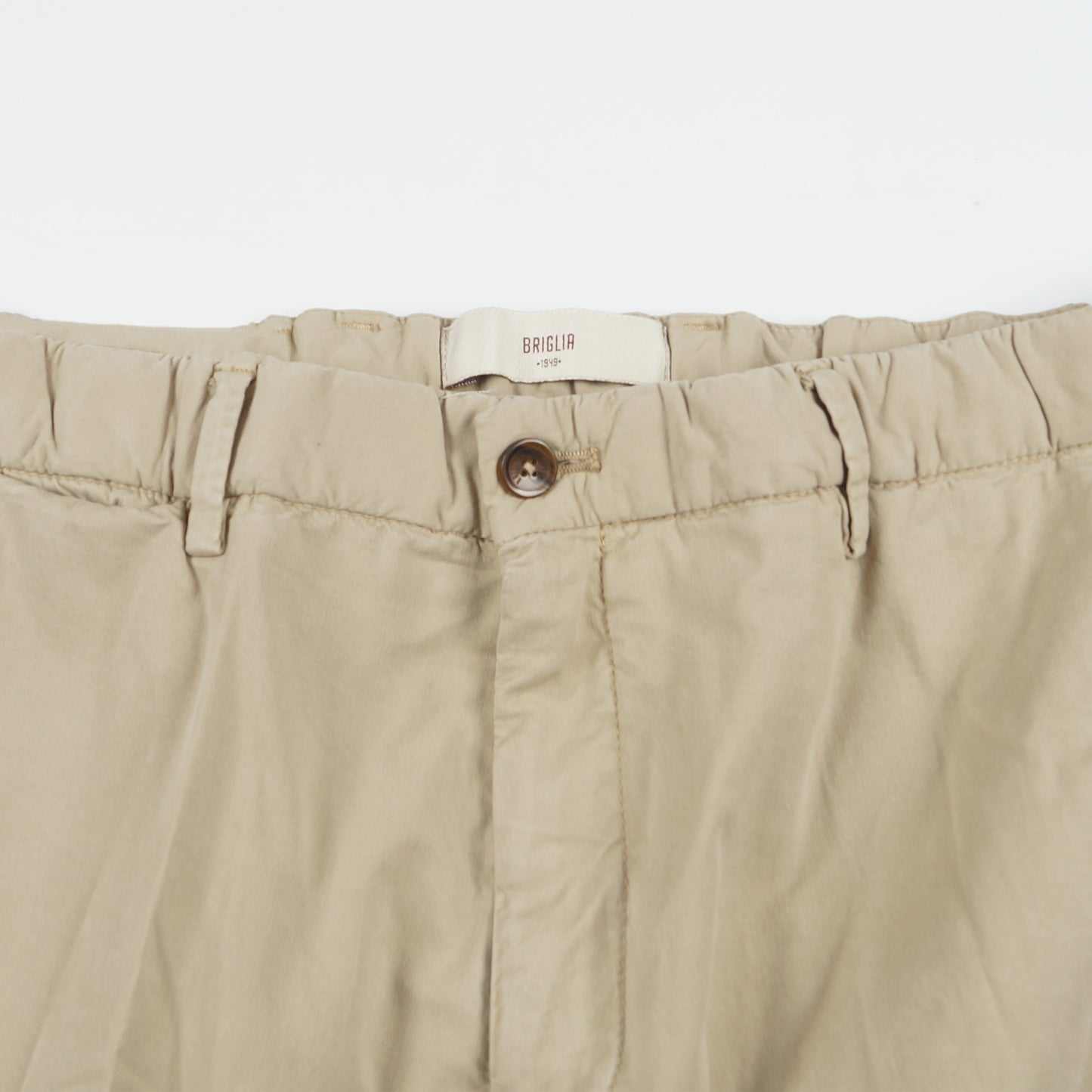 - Cropped Stretch Chino - Beige