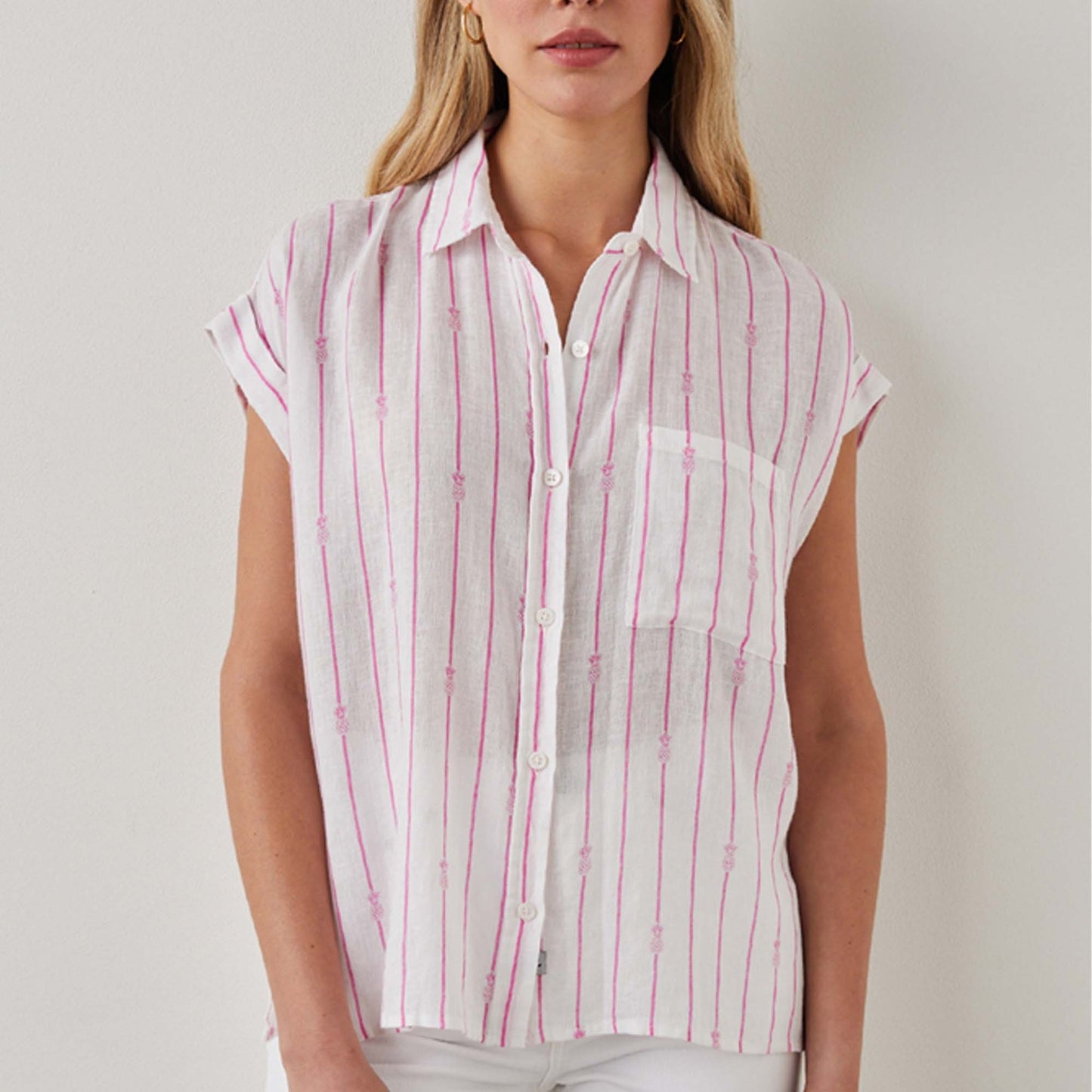 - Whitney Shirt - Pink Pineapple