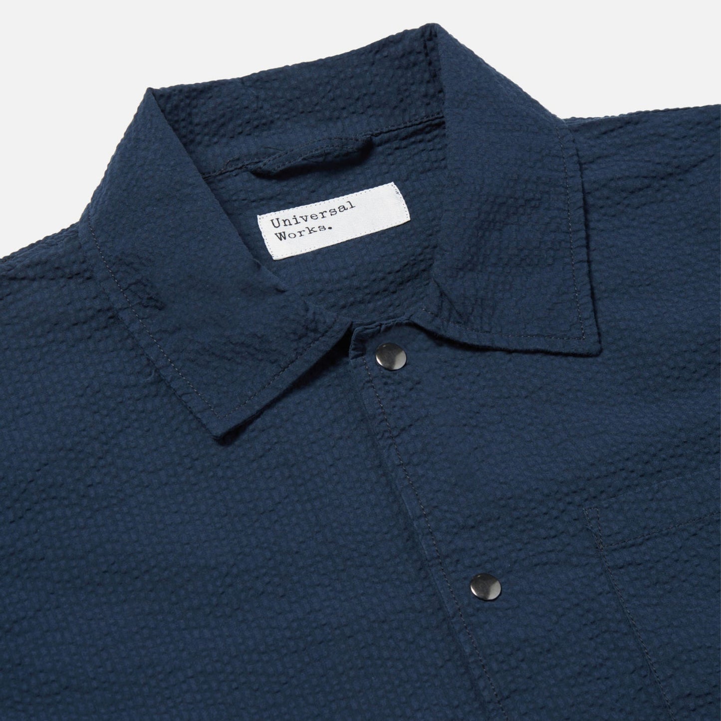 - Porto Seersucker Jacket - Navy