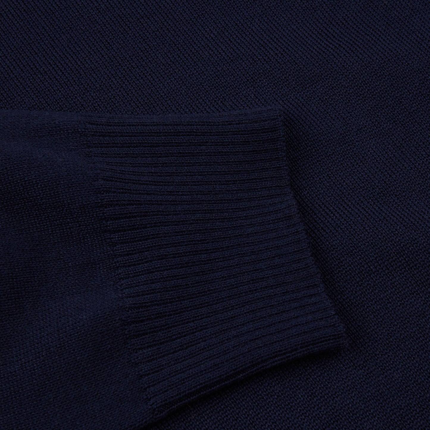 - Extrafine Merino Half Zip Knit - Navy