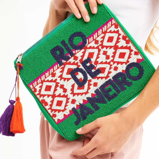 - Elda Green Rio de Janeiro Clutch - Green