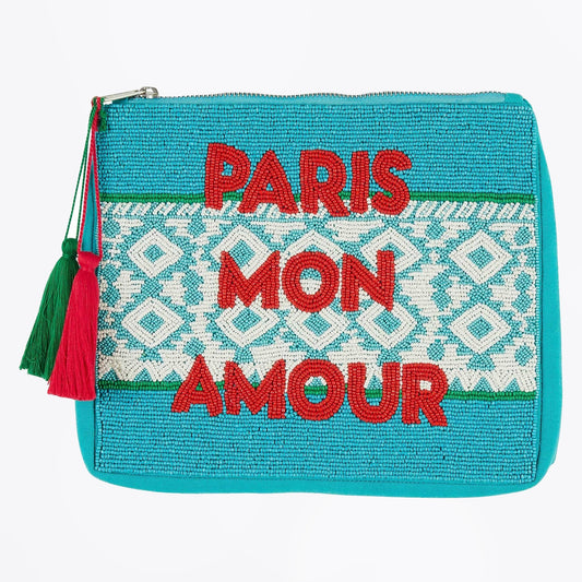 - Elda Paris Mon Amour Clutch - Blue