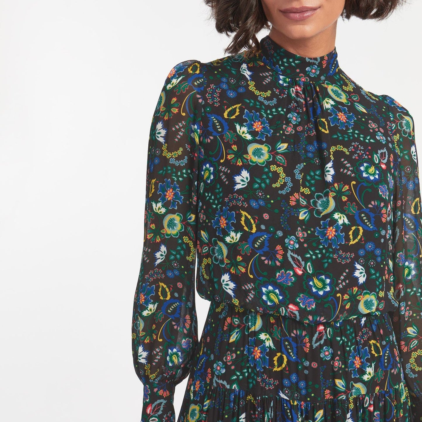 - Lorni - Floral Printed Maxi Dress - Multi