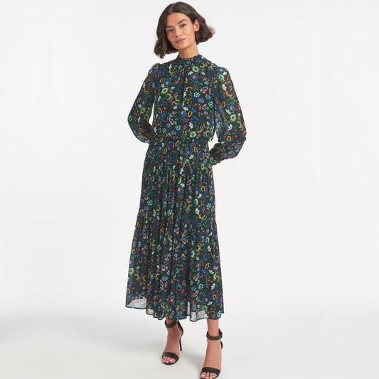 - Lorni - Floral Printed Maxi Dress - Multi