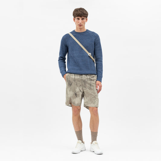 - Poul Light Print Shorts - Light Khaki