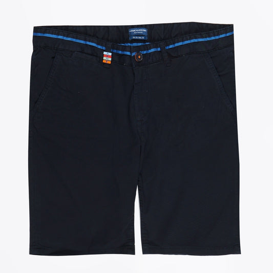 - Peached Twill Shorts - Navy