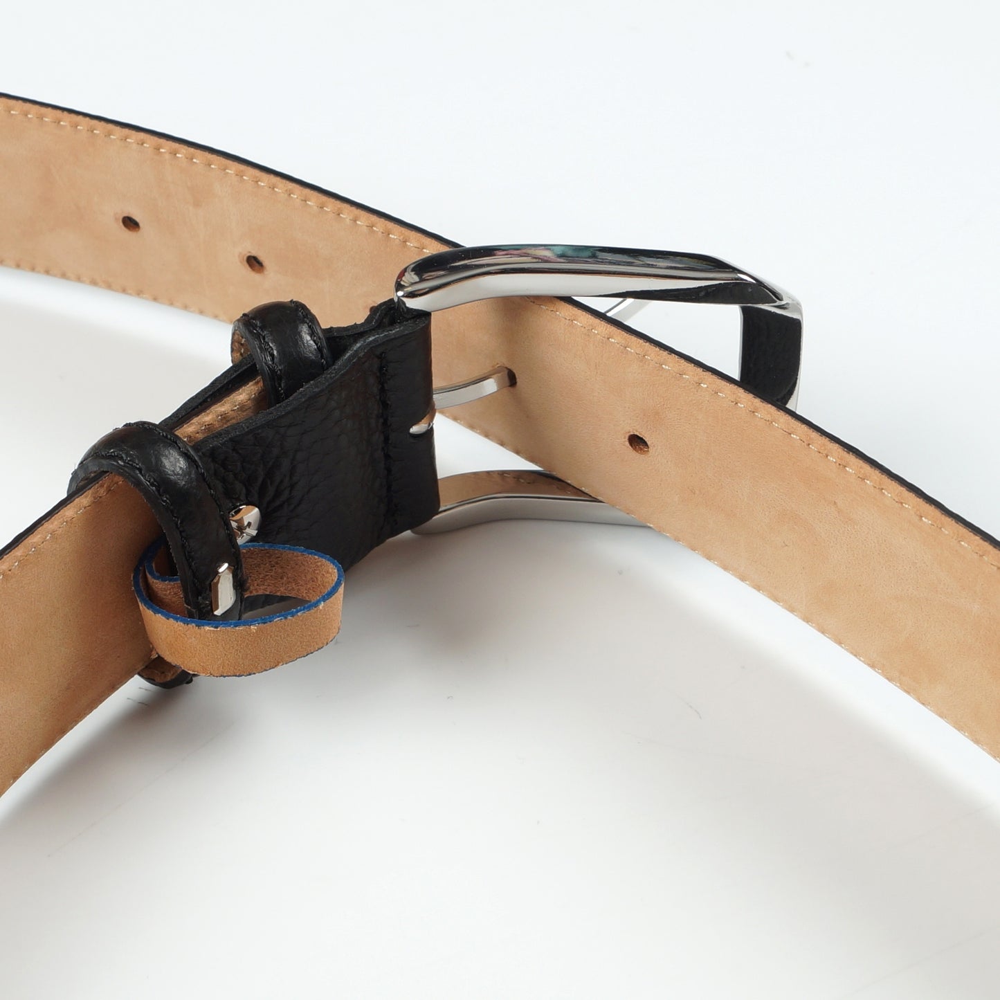 - Johnson 40MM Mottled Textured Belt - Black