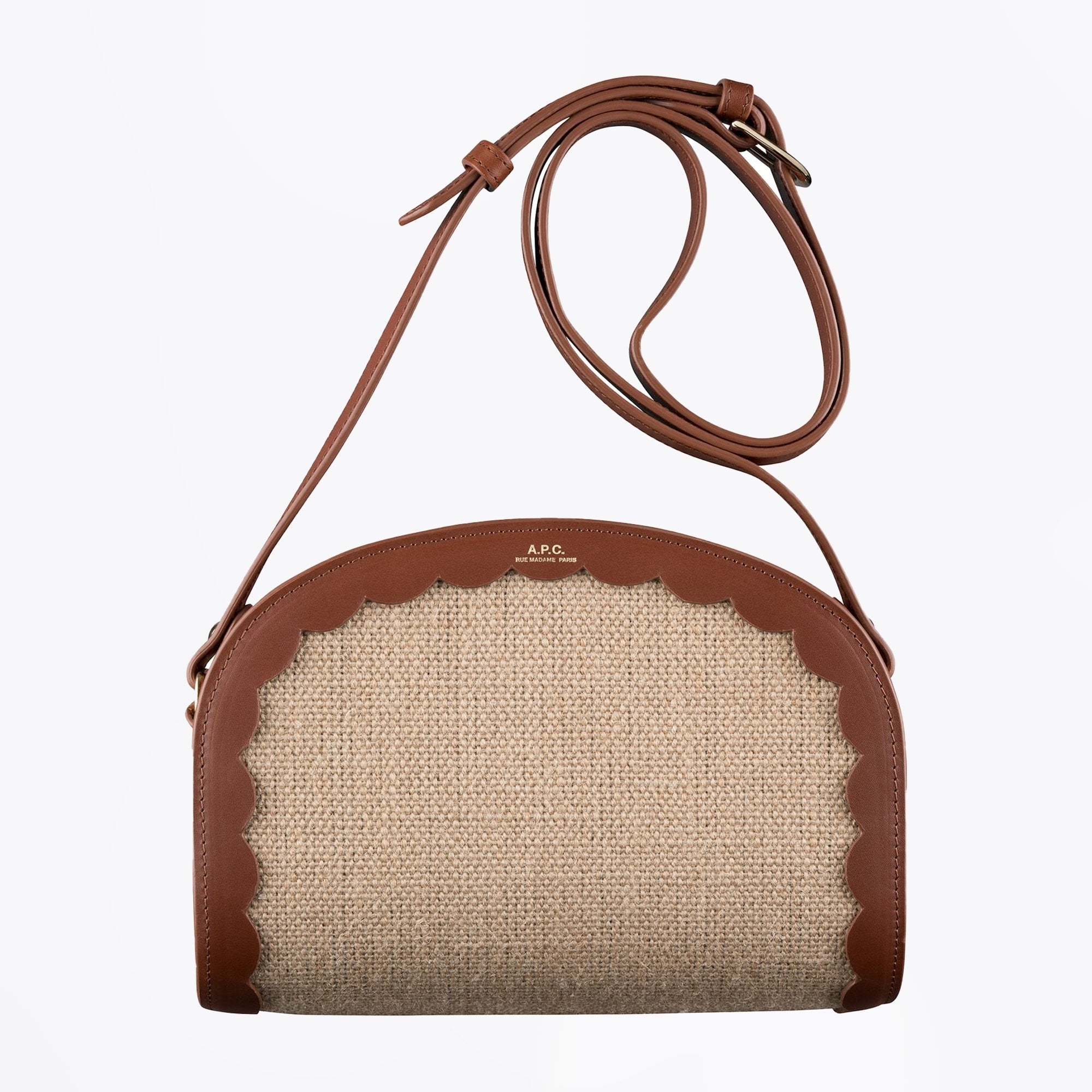 A.P.C. - - Demi-Lune Crossbody Bag - Nut Brown – MR & MRS STITCH.COM