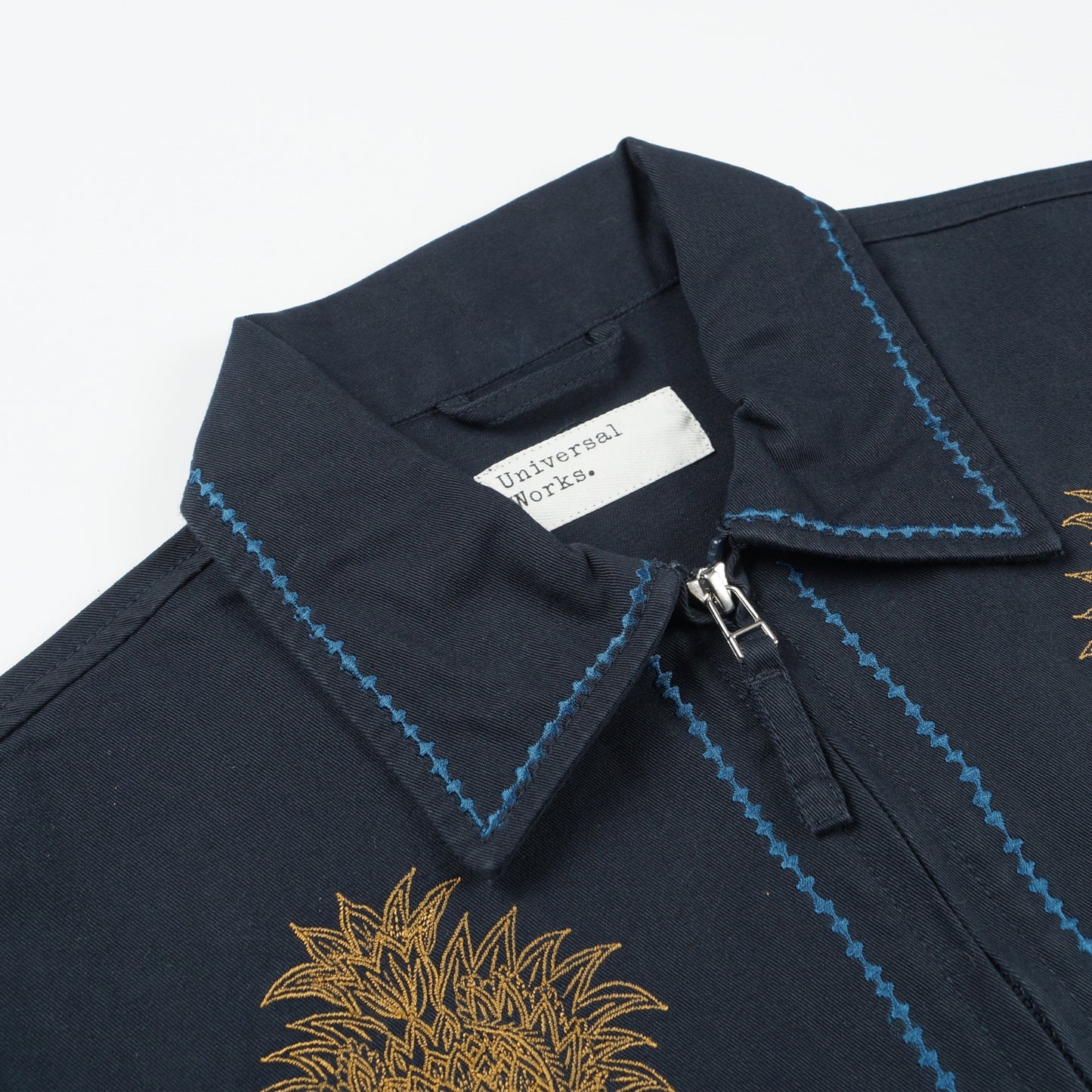 - Ancramdale Embroidered Twill Jacket - Navy