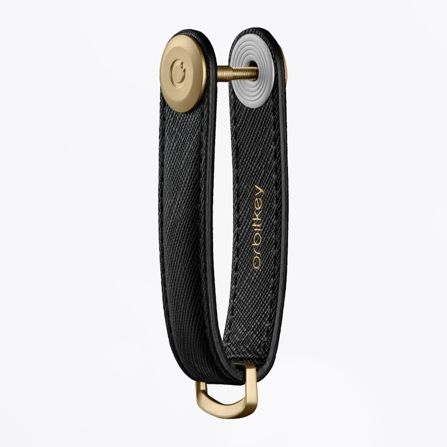 - Saffiano Leather Key Organiser - Liquorice Black