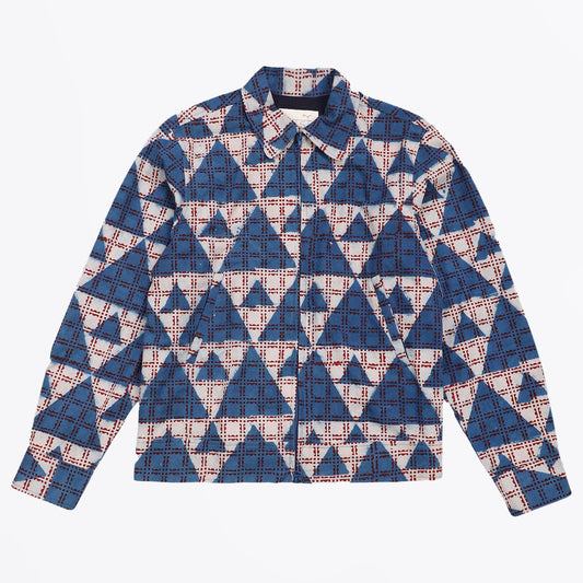 - Yuto 2-Way Zip Jacket -  Block Print 86