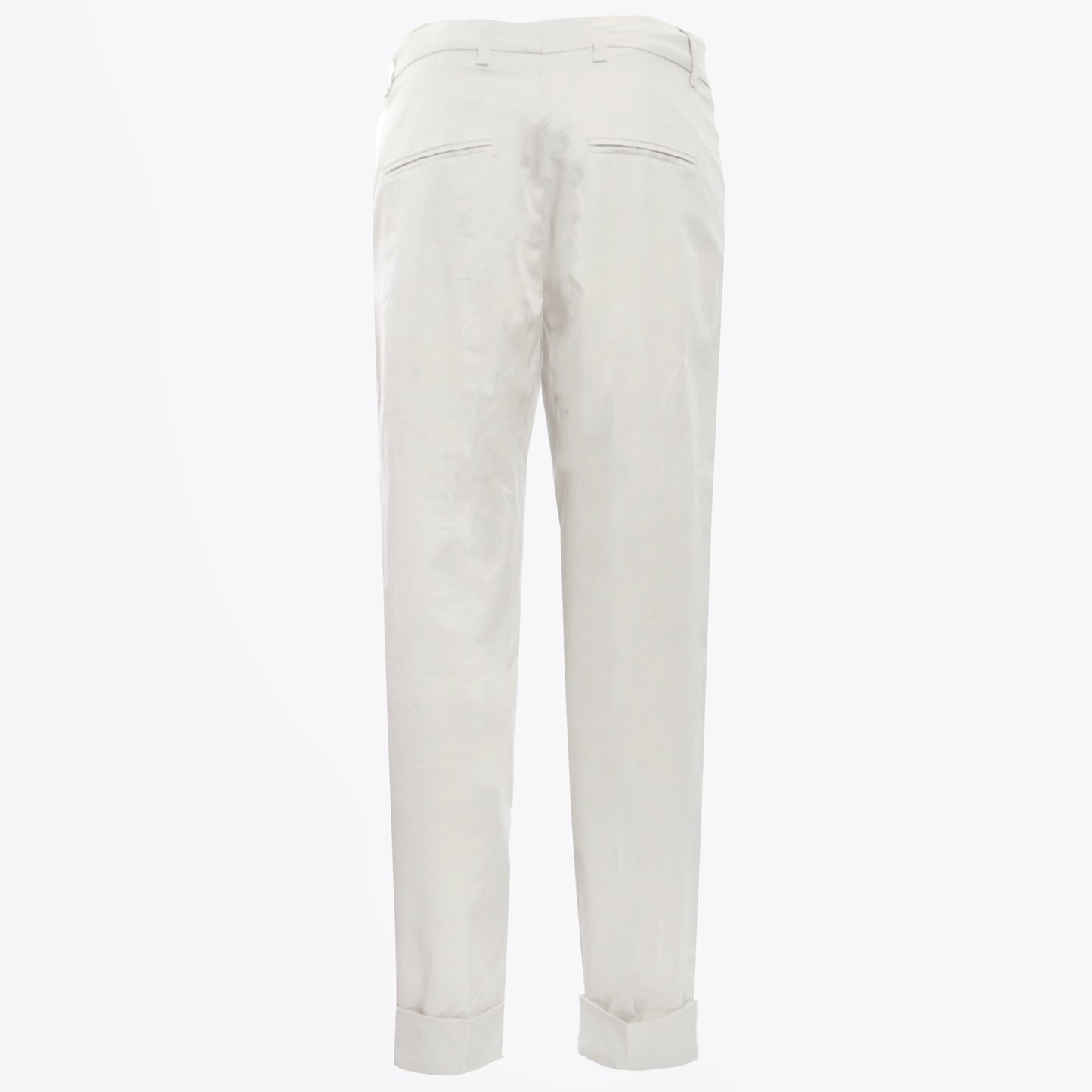 - Dora 6/8 Turn Up Trousers - Light Grey