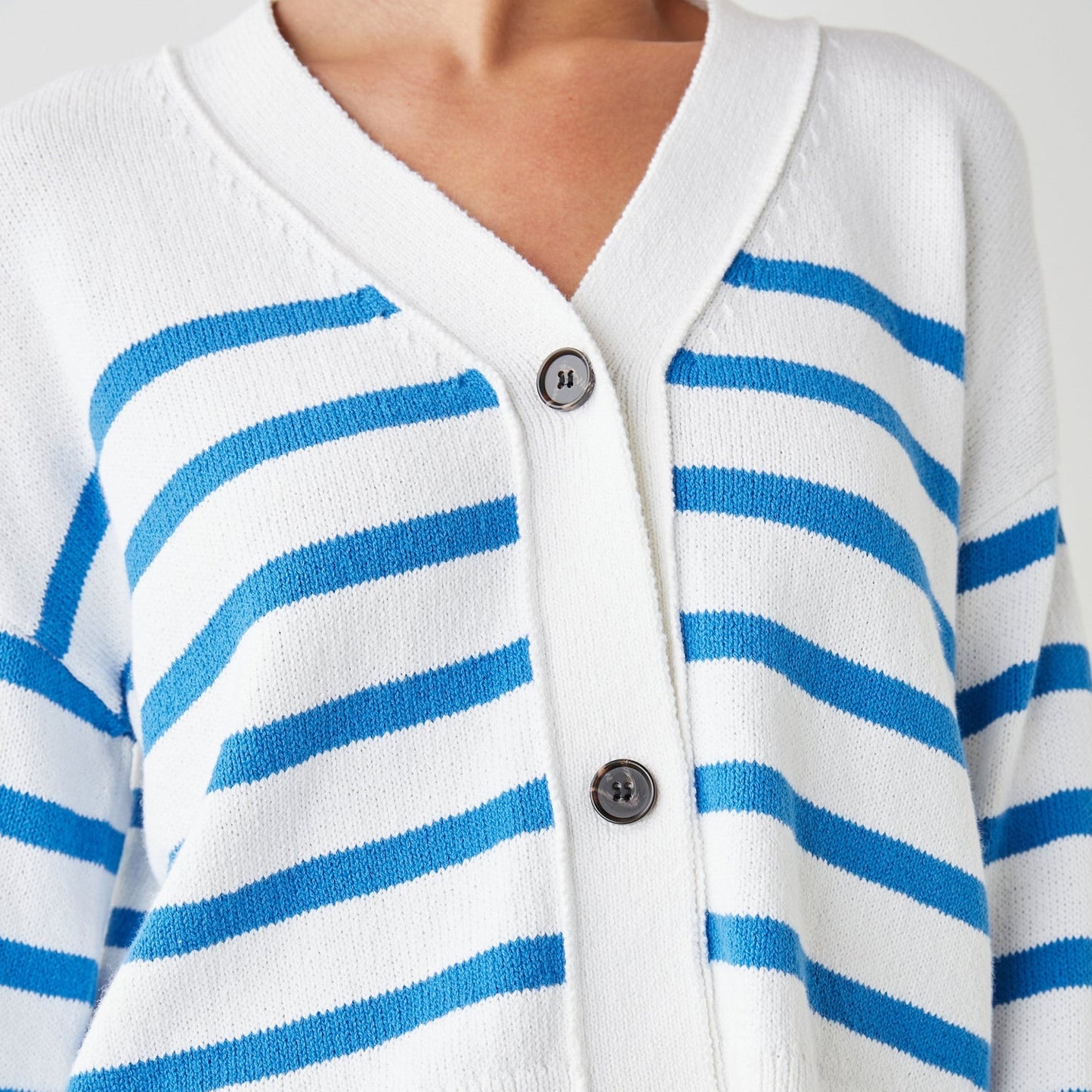 Geneva Cardigan - White Azure