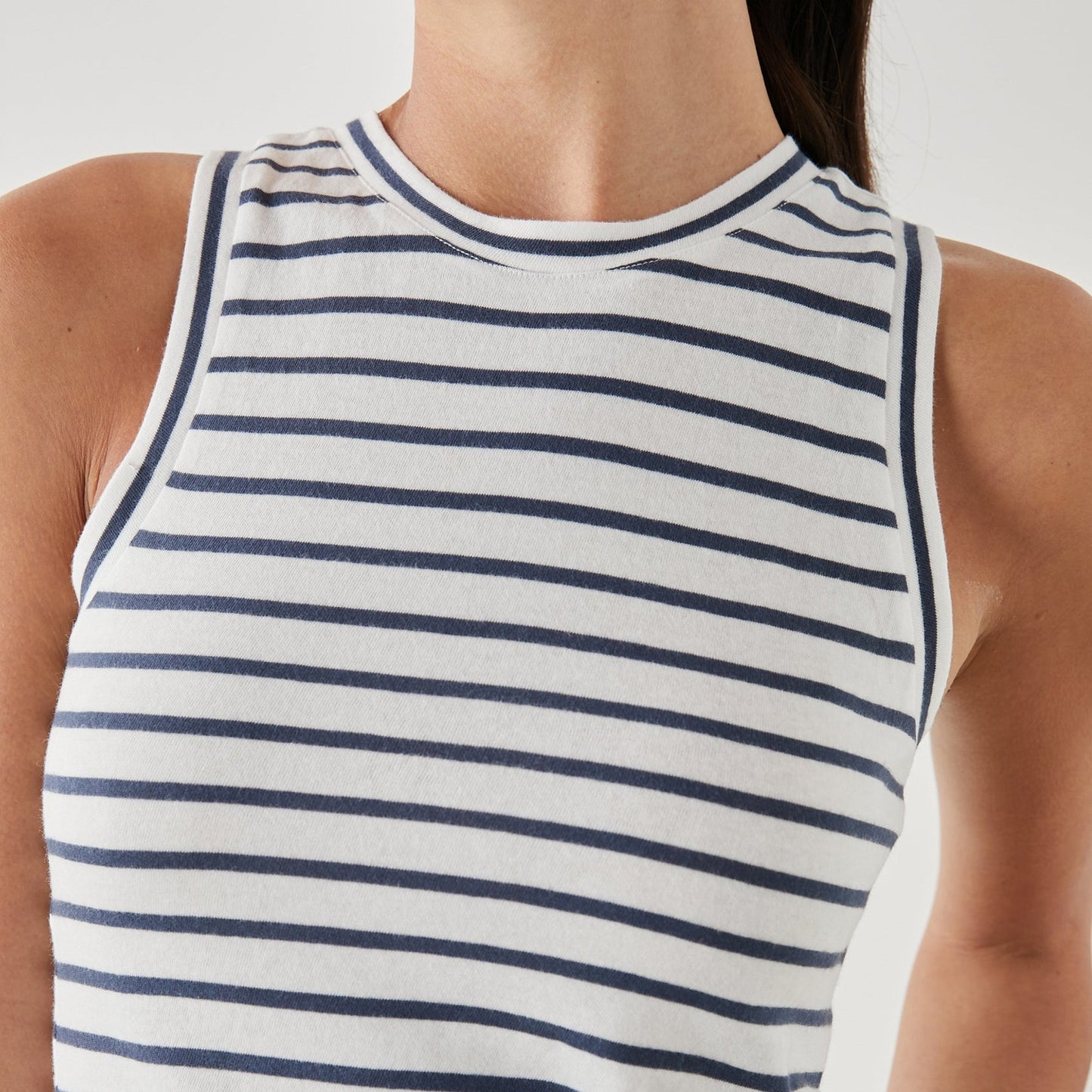 - Racer Tank - Sailor Stripe Navy