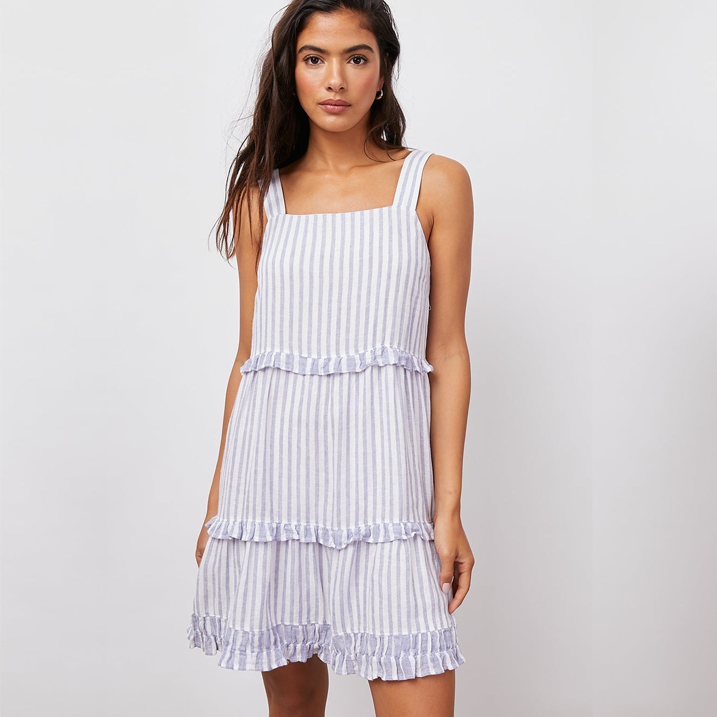 - Sandy Dress - Blue Iris Stripe