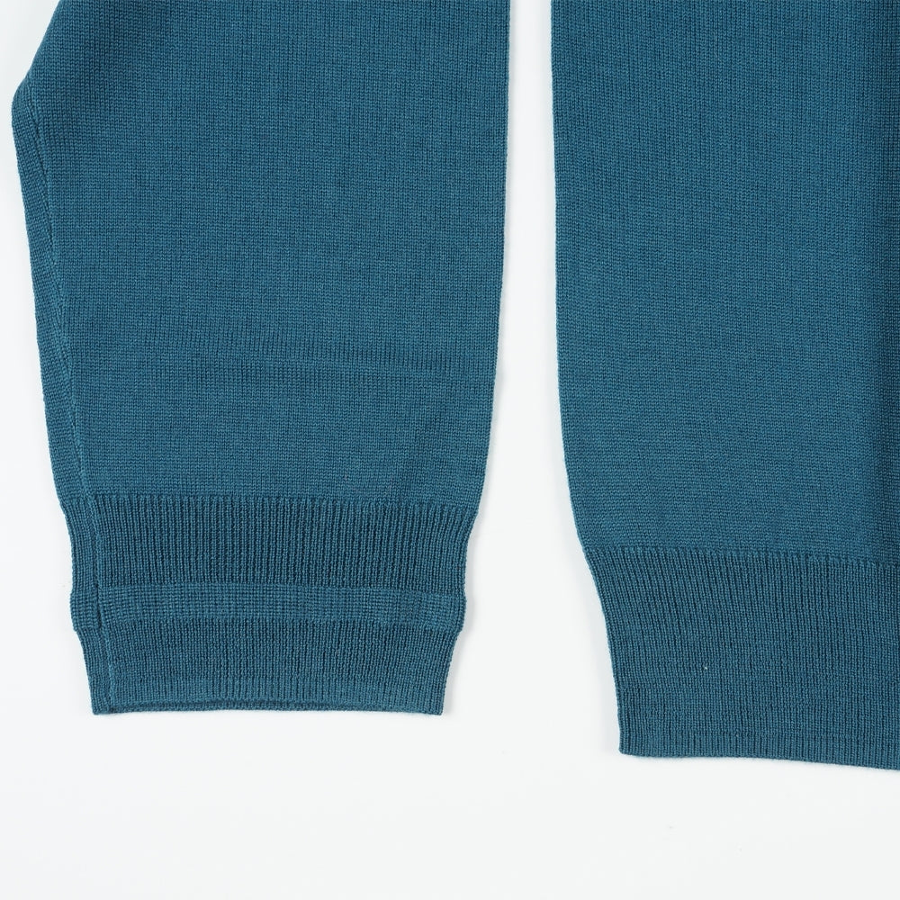 - Polo Neck Sweater - Indigo