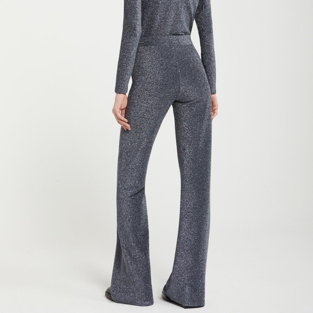- Lurex Trousers - Silver